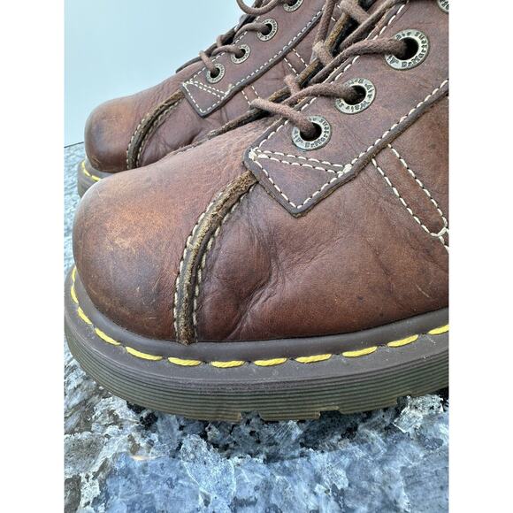 Dr Martens Y2K Vintage 9764 Brown Oxford Lace Up Chunky Shoes Size US 13 main image 6